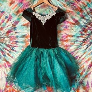 weissman blue dance dress
